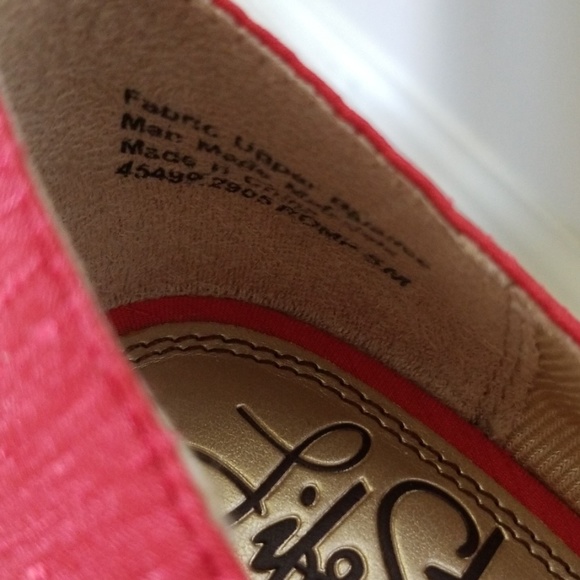 SOLD OUTLife Stride Red Espadrilles peep toe shoes - Picture 5 of 5